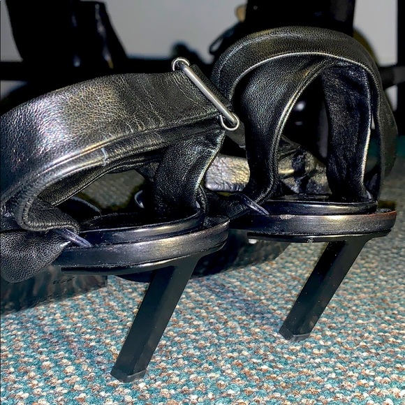 Ann Demeulemeester🖤Leather Wrap Kitten Heel Pumps - Picture 10 of 13